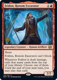 Feldon, Ronom Excavator, Prerelease Cards