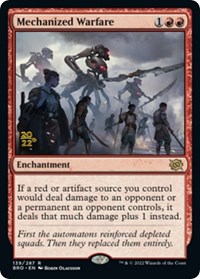 Mechanized Warfare, Prerelease Cards