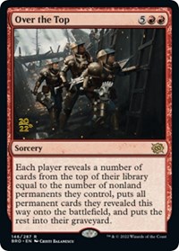 Over the Top, Prerelease Cards
