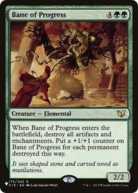 Bane of Progress, The List Reprints