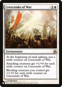Crescendo of War, The List Reprints