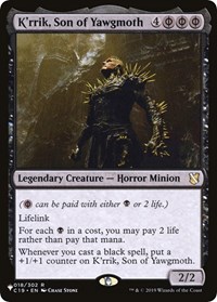 K'rrik, Son of Yawgmoth, The List Reprints