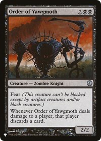 Order of Yawgmoth (DDE), The List Reprints