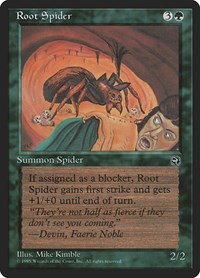 Root Spider, Homelands