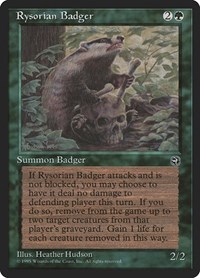 Rysorian Badger, Homelands