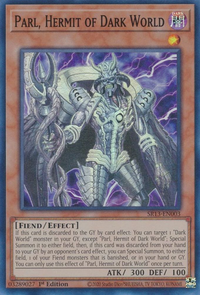 Parl, Hermit of Dark World, 1st-edition, front