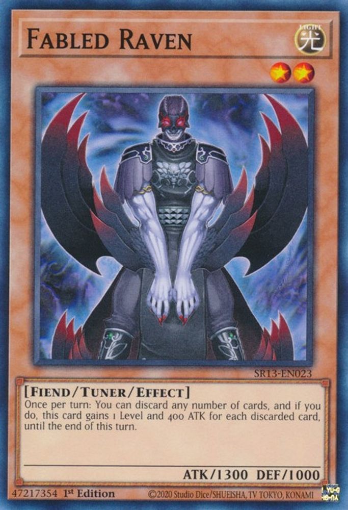 Fabled Raven, 1st-edition, front