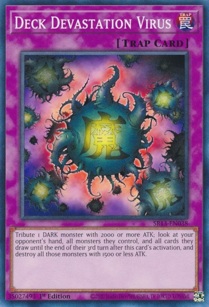 Deck Devastation Virus, 1st-edition, front