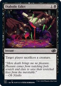 Diabolic Edict, Jumpstart 2022