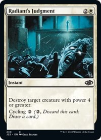 Radiant's Judgment, Jumpstart 2022