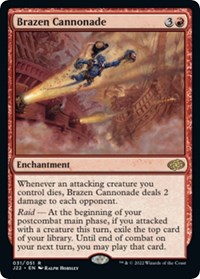 Brazen Cannonade, Jumpstart 2022