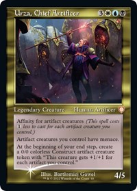 Urza, Chief Artificer (Display Commander) - Thick Stock, Commander: The Brothers' War