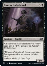 Gavony Unhallowed, Jumpstart 2022