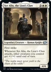 Syr Alin, the Lion's Claw, Jumpstart 2022