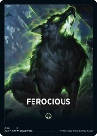 Ferocious Theme Card, Jumpstart 2022