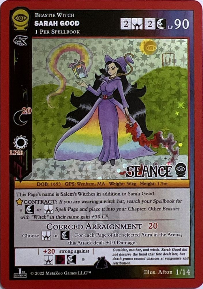 Sarah Good, Holo, front