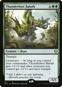 Thunderfoot Baloth, Starter Commander Decks