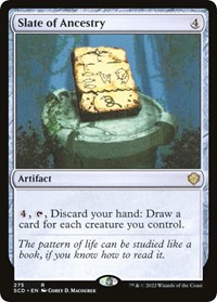 Slate of Ancestry, Starter Commander Decks