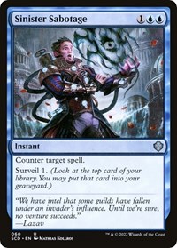 Sinister Sabotage, Starter Commander Decks