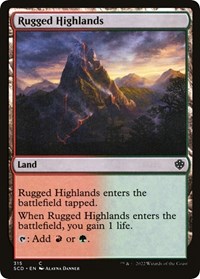 Rugged Highlands, Starter Commander Decks
