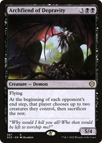 Archfiend of Depravity, Starter Commander Decks