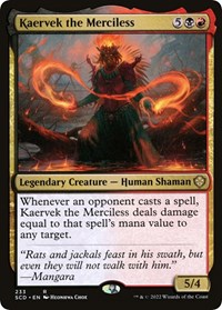 Kaervek the Merciless, Starter Commander Decks
