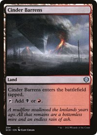 Cinder Barrens, Starter Commander Decks