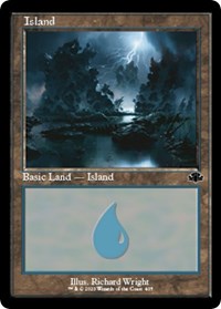 Island (405) (Retro Frame), Dominaria Remastered