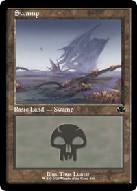 Swamp (406) (Retro Frame), Dominaria Remastered