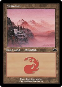 Mountain (408) (Retro Frame), Dominaria Remastered