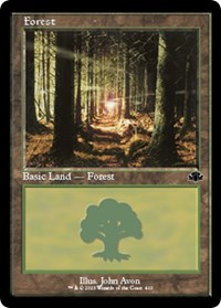 Forest (410) (Retro Frame), Dominaria Remastered
