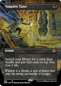 Vampiric Tutor (Borderless), Dominaria Remastered