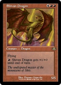 Shivan Dragon (Retro Frame), Dominaria Remastered