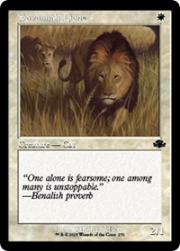 Savannah Lions (Retro Frame), Dominaria Remastered