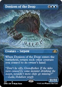 Denizen of the Deep (Borderless), Dominaria Remastered