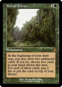 Sylvan Library (Retro Frame), Dominaria Remastered