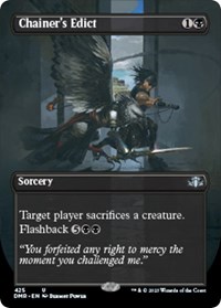Chainer's Edict (Borderless), Dominaria Remastered