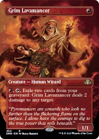 Grim Lavamancer (Borderless), Dominaria Remastered