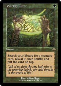 Worldly Tutor (Retro Frame), Dominaria Remastered