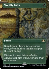 Worldly Tutor (Borderless), Dominaria Remastered