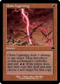 Chain Lightning (Retro Frame), Dominaria Remastered