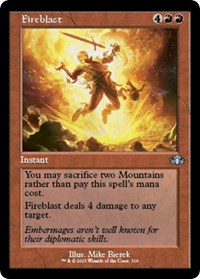 Fireblast (Retro Frame), Dominaria Remastered