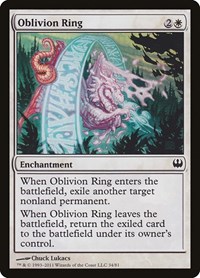 Oblivion Ring, Duel Decks: Knights vs. Dragons