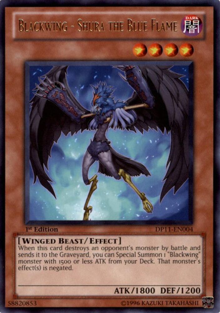 Blackwing - Shura the Blue Flame, 1st-edition, front
