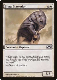 Siege Mastodon, Magic 2012 (M12)