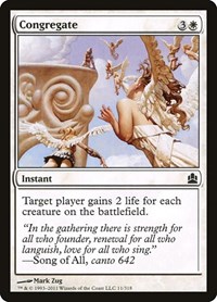 Congregate, Commander