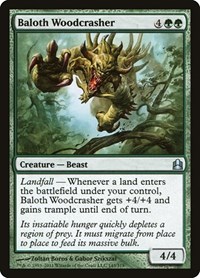 Baloth Woodcrasher, Commander