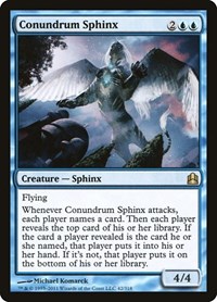 Conundrum Sphinx, Commander