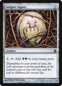 Golgari Signet, Commander