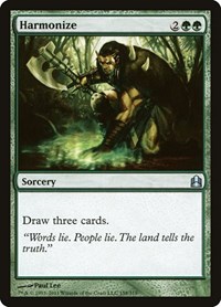 Harmonize, Commander
